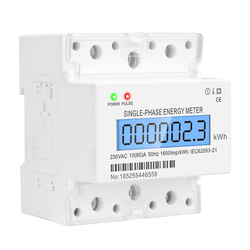 Single Phase DIN Rail Energy Meter