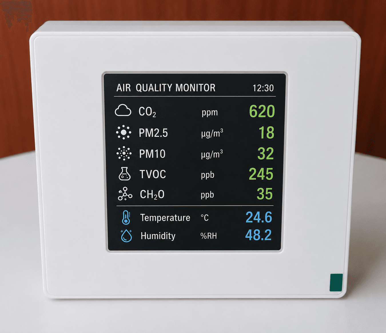 8-in-1 Indoor LoRaWAN Air Quality Sensor